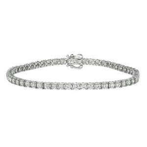 1.50 Carat Diamond Illusion Bracelet 14K